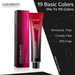 MSDS Permanent Hair Dye Color With Argan Oil Cocoa Butter