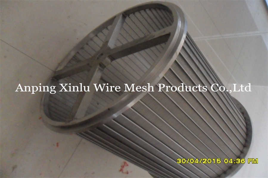 Wedge Wire Wrapped Screen Cone Drum Johnson Wire Filter Basket Rotary Drum Screen