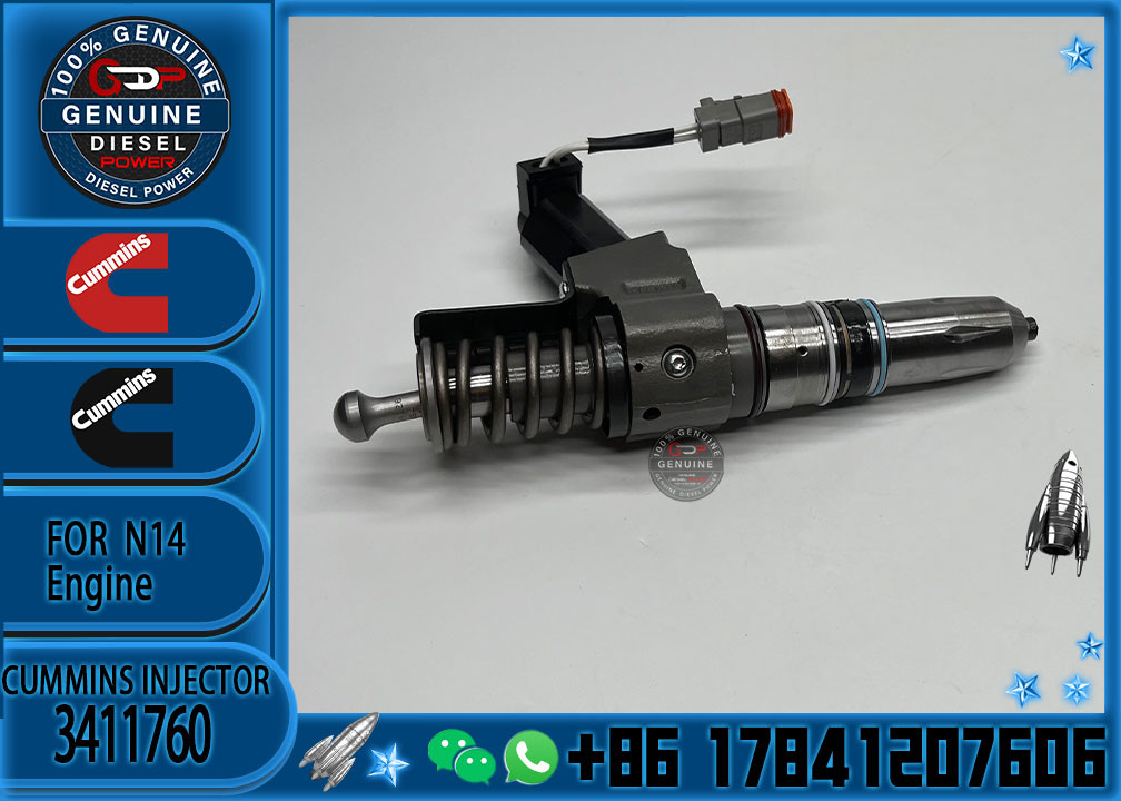 Genuine N14 N diesel Engine Parts Fuel Injector 3411760 for cummins