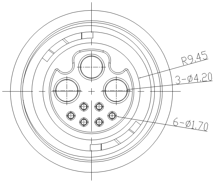 Waterproof Circular Connectors Electrical Plug Socket IP67 Panel Mount Connector 3+6 Pin