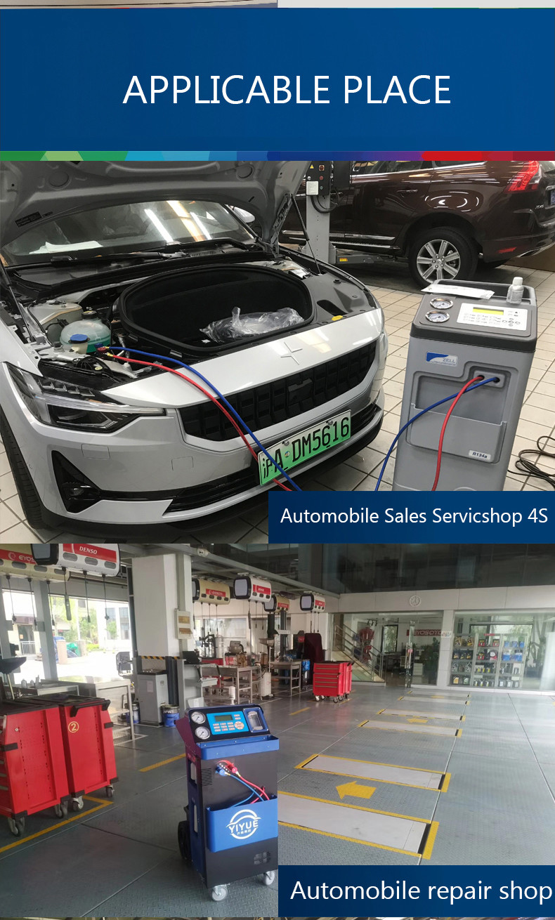 Car A/C R134A Recovery Machine for Refrigerant Recharge Recyle And Flush