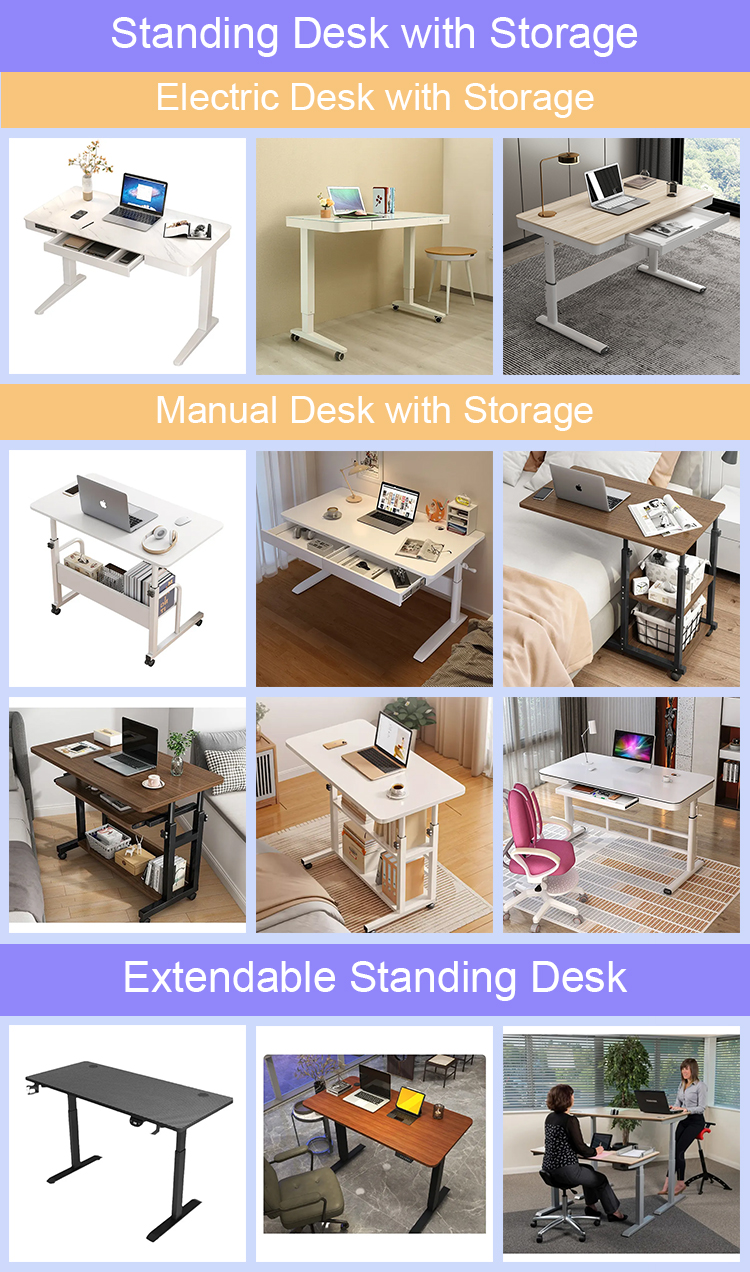 Height Adjustable Desk White Wooden Gaming Workstation for Improved Gaming Experience