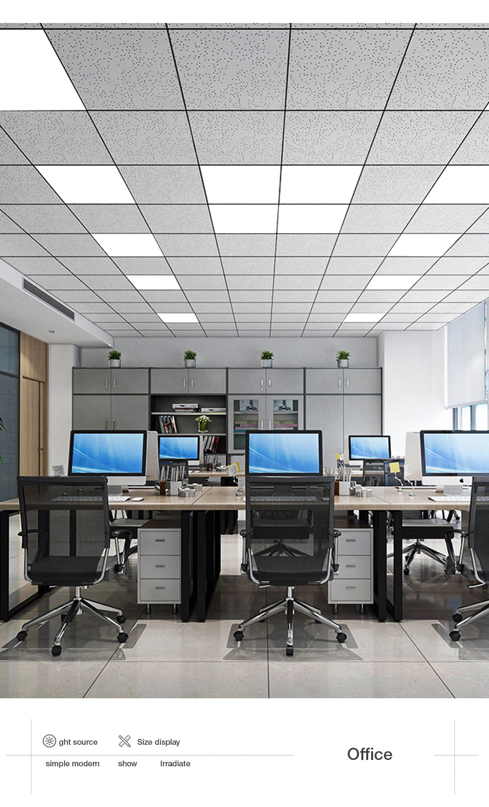 Waterproof LED IP65 Panel Light Multipurpose Flicker Free 40W