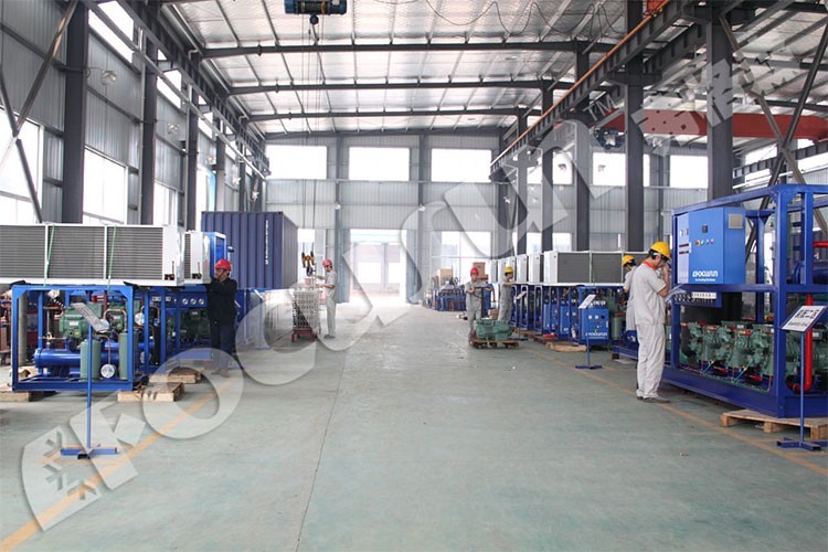 20000kg Ice Storage Capacity Industrial Ice Block Machine with Pump Core Components