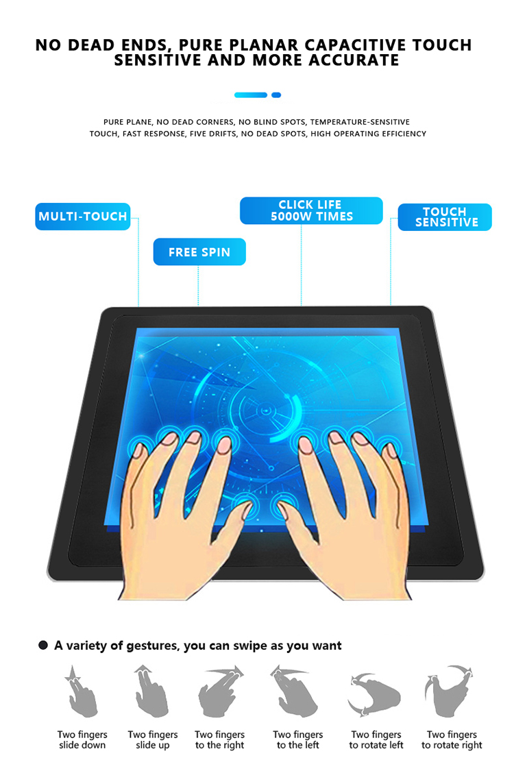 VGA/HDMI/4xUSB/1x RJ45/AUDIO/2xRS232/MIC/EAR Industrial Android Panel PC with Touch Screen