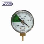40mm -100-0 Kpa Manometer Vacuum Gauge Bottom Mount Steel Case With Brass