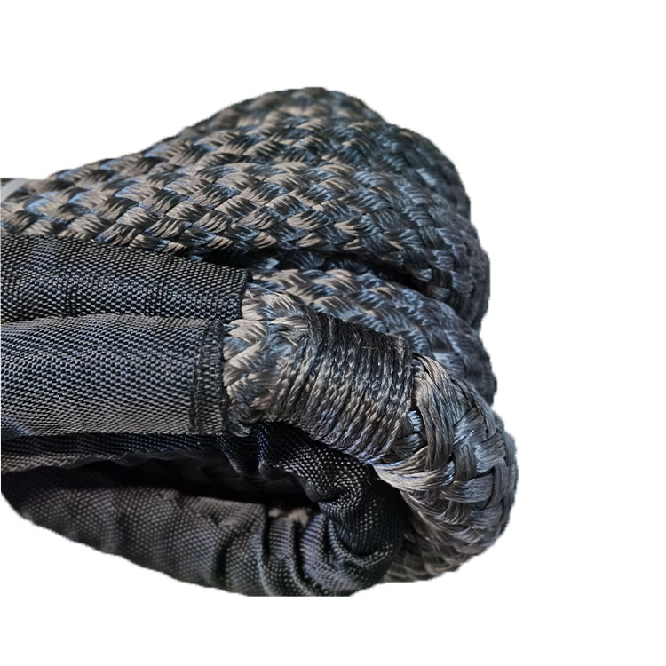 Upgrade Your 4x4 Gear Kit with Super Kinetic Recovery Tow Rope in Black Nylon