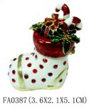 Colorful Glossy metal Craft Christmas Jewelry Box