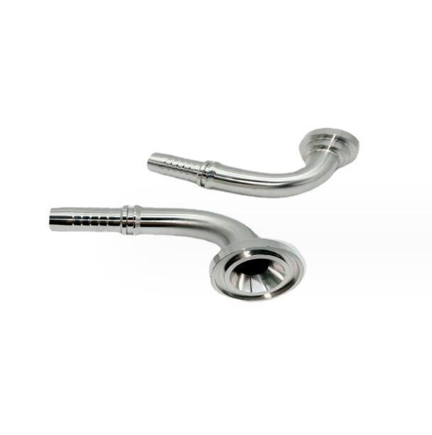3000 Psi Flange Hose Fittings 90 Degree Elbow Fitting Adapter Ferrule Flange Hydraulic Flange 87391