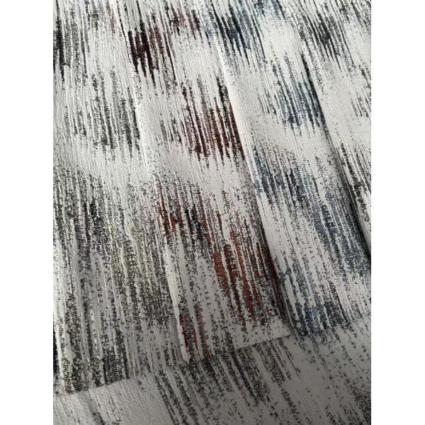 Upholstery Weave Curtain Fabric With Flower Pattern 290gsm Weight