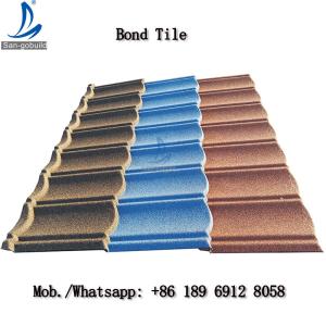 China Metal Roofing Sheets Stone Coated Terracotta Red Coating Steel Roof Tile Prices wholesale