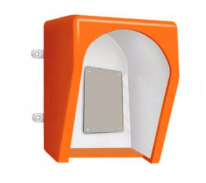 China Vandal Proof Telephone Acoustic Hood Soundproof Yellow For Noisy Industry wholesale