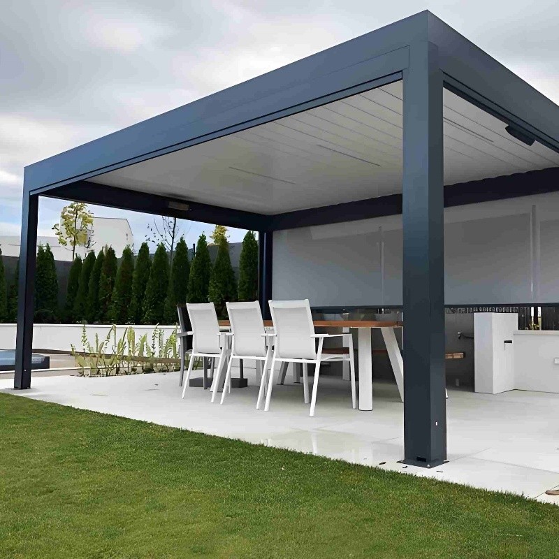 Durable & Stylish Metal Gazebos With Retractable Roofs For Outdoor Living