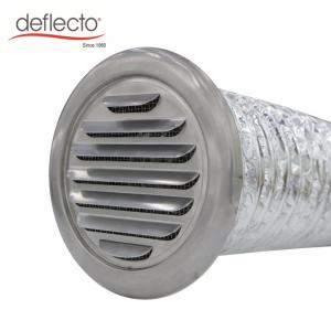 China 6 Inch 150mm Stainless Steel Vent Covers HVAC Fitting With Fixed Louver Blade wholesale