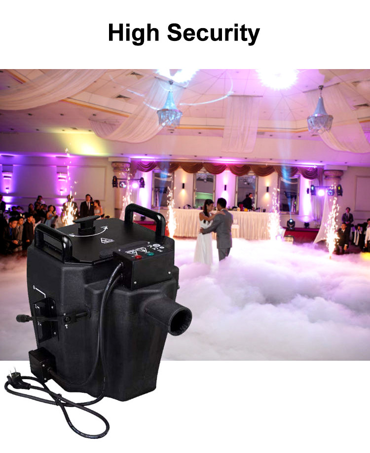 Safe Low Lying Dry Ice Fog Machine Unique Remote Control