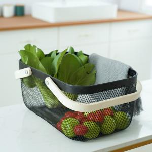 China Rectangular 36X23X16.5CM Wire Mesh Fruit Basket Wear Resistant wholesale