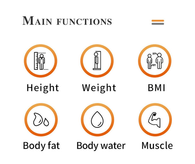 Coin Operated Bmi Weight And Height Measuring Machine Body Fat Scale