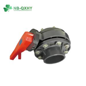 China Water Supply PVC Handle Material Wafer Butterfly Valve with Flange Connection and SS316 wholesale
