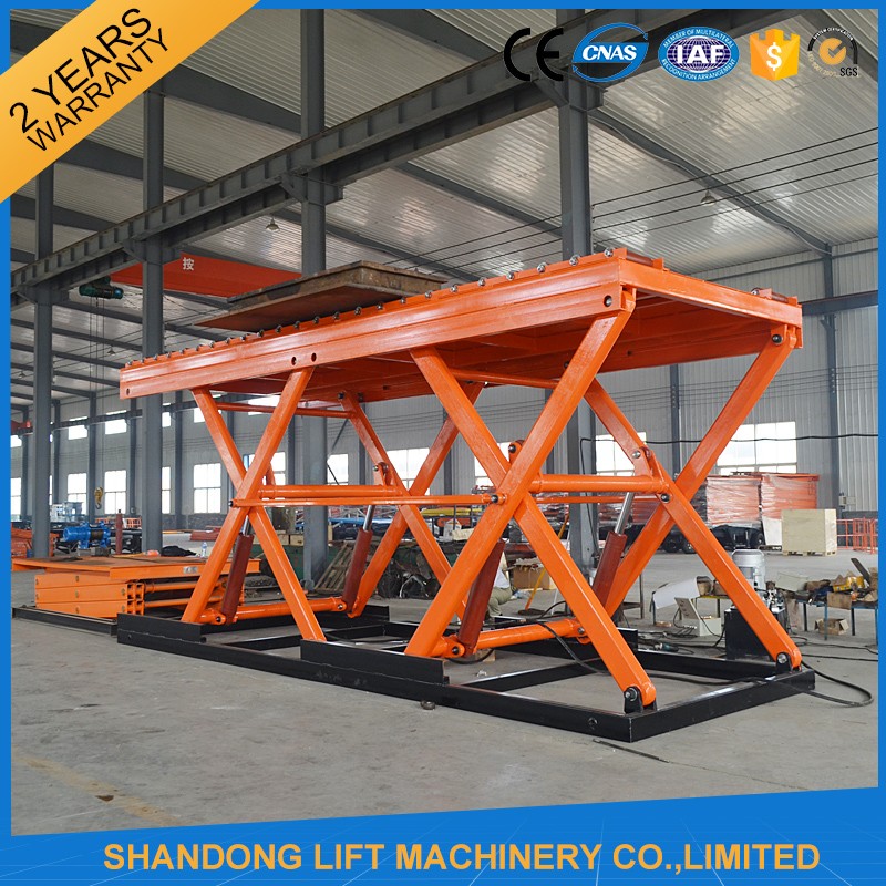 5T 6m Warehouse Hydraulic Guide Rail Freight Lift Elevator Vertical Goods Lift With CE TUV