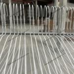 Notched Shape Laundry Wire Hanger 16 Inch White Painted