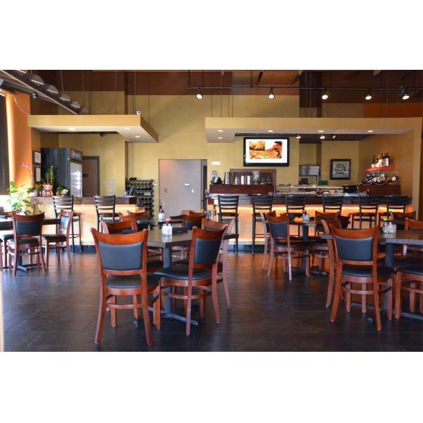 50pcs Wooden Restaurant Ladder Back Chair Modern Style Customized Dining Chair Nature Customization Commercial Furniture