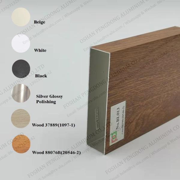 Modern UAE Kitchen Cabinet Aluminum Edge Profile 6.0M Length