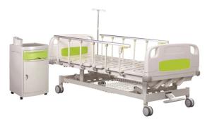 China CE Three Cranks 4 IV Holes 470MM Patient Care Bed wholesale
