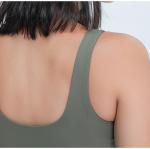 Lulu High-Intension V Neck U Back Chest Padded Vest Sport Gymwear Woman Yogawear
