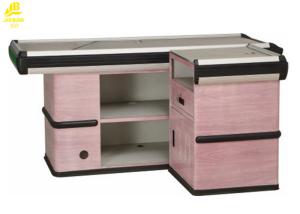 China 304 Stainless Steel Supermarket Checkout Counter 1800x600x850mm Dimension wholesale