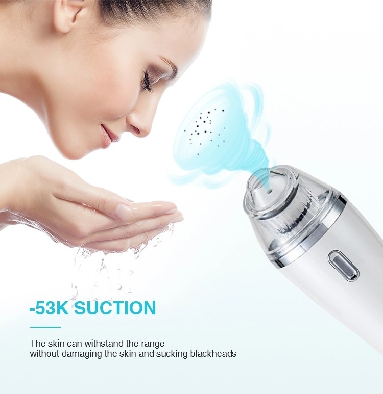 ABS Extractor Skin Beauty Tool Mini Vacuum Face Pore Cleaner PP Head