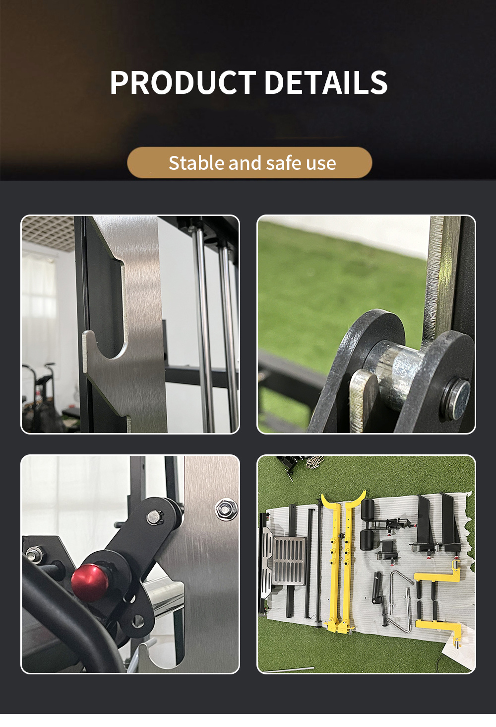 Factory Price Bodybuilding Cable Cross Multifunctional Power Cage Squat Rack Workout Training Smith Machine