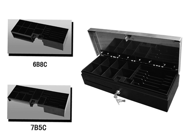 5.1 KG Pos Cash Box Fliptop Cash Drawer With USB Interface Box 6 Bill 8 Coin 170B