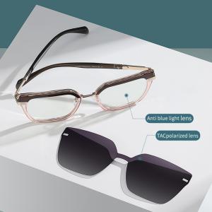 China Butterfly Frame Clip On Magnetic Glasses Blue Light Blocking Sunglasses wholesale