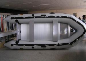 China PVC 430 Cm Inflatable Sport Boat Easy Take Against Abrasion With Foot Pump wholesale
