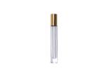 Transparent Cosmetic Glass Bottles Round 10ml Natural Bamboo Roll On Glass