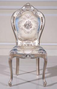 China Fabric Wood Upholstery European Design Dining Table Chair Set wholesale