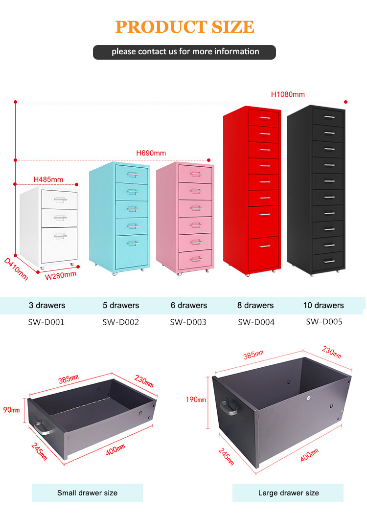 Durable white color 8 drawer living room storage cabinets drawers in hot selling