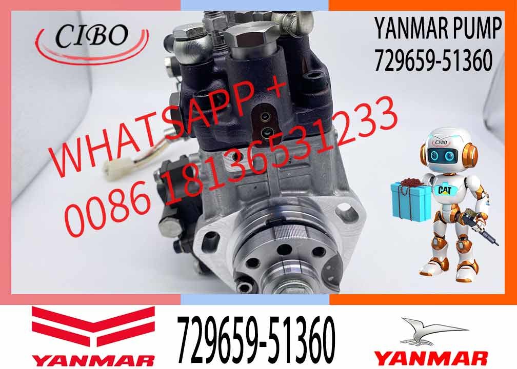 Diesel Engine Parts Fuel Pump 4TNV88 Engine Fuel Injection Pump 729659-51360