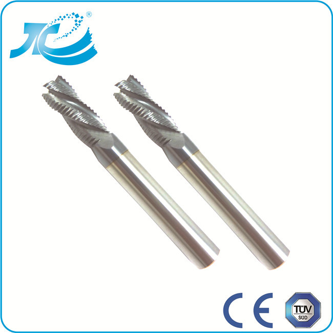 Four Flute Carbide Roughing Tiain Coat End Mill CE TUV Approved 6mm 7mm 8mm Diameter