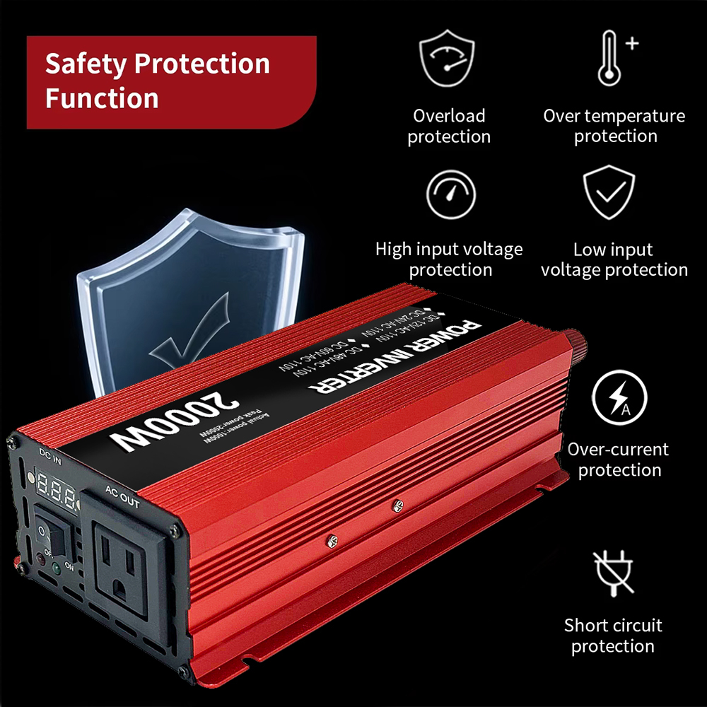 12V 24V 48V 60V to 110V 220V 230V Single Phase Power Inverter