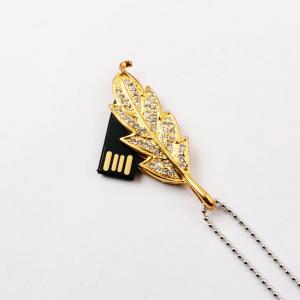 China Hidden Chip Inside Leaf USB Flash Drive Jewelry Style Fast Speed wholesale