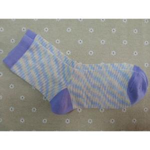 China Custom logo, design 100% Cotton knitted crew socks wholesale