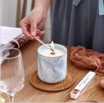 Empty Round Ceramic Candle Holder Cottage Handmade Colorful Candle Container