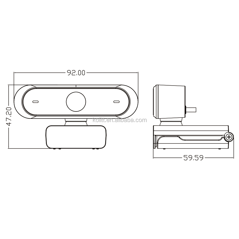 CMOS Wide Angle Web Camera 1080P 30FPS Streaming Webcam