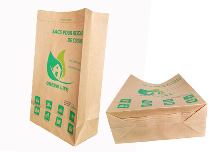 Eco Friendly Pinch Bottom Paper Bags Polypropylene Kraft Paper Bags High Tensile Strength