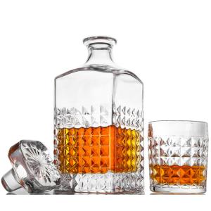 China TANGSON 850ml Decanter House Glassware Crystal Whiskey Decanter Set wholesale