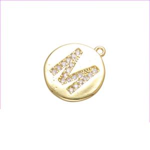 China 26 Initial Letter Pendant Necklace DIY Gold And Silver Jewelry Necklace wholesale