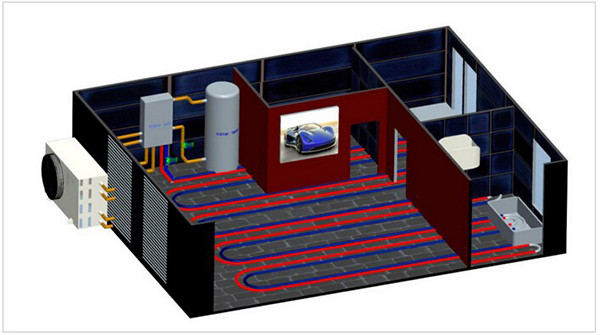 Electric Custom Air Source Water Heat Pump For Hotel / Household Easy Installation