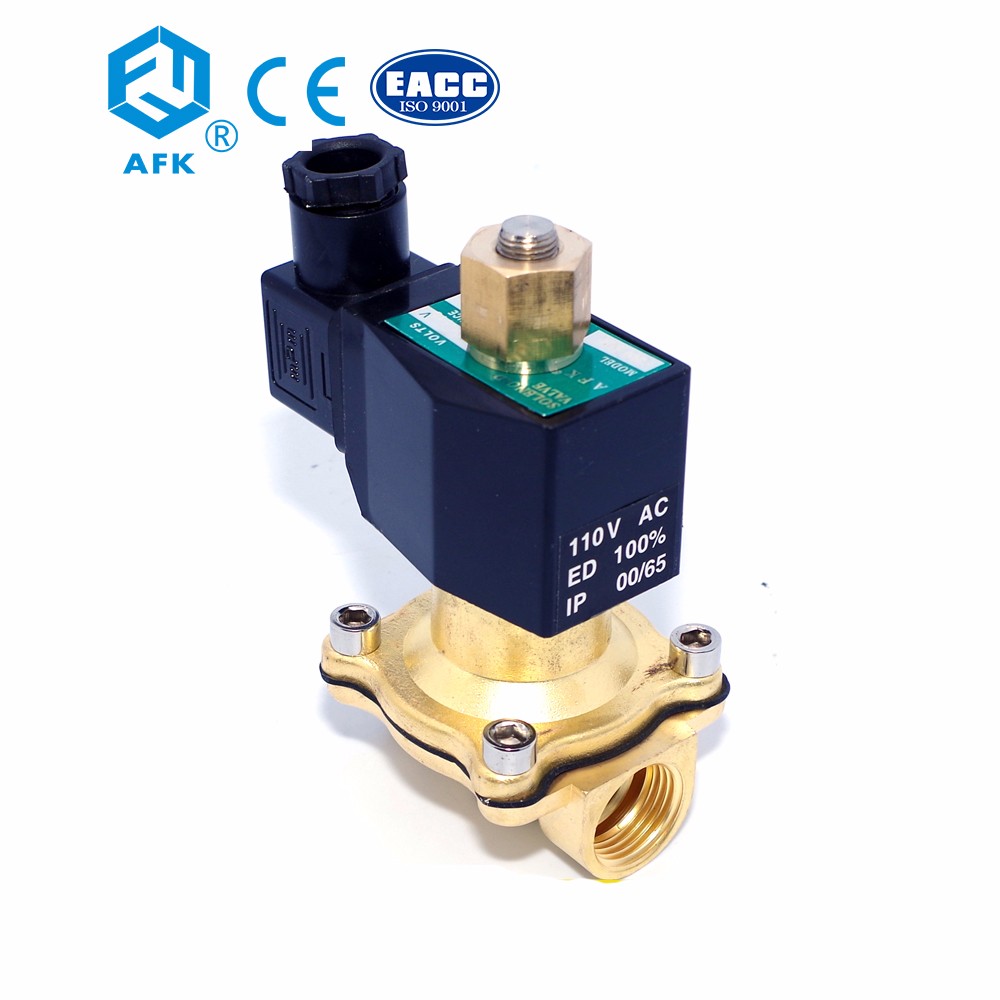Brass 1-1/4" inch Normally Open Air Water Solenoid Valve AC 24V