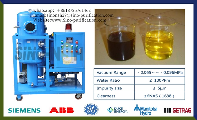 3000L/H Turbine Oil Purifier Filtration Machine System for Waste Oil Recycling and Treatment